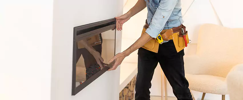 Metal Fireplace Installation in Mount Clemens, Michigan